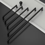 Amerdeco 10 Pack Matte Black Cabinet Pulls 5 Inch(128MM) Hole Centers Kitchen Cabinet Handles Hardware Kitchen Handles for Cabinets Cupboard Handles Drawer Pulls ZH0041