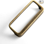 Goo-Ki Antique Brass Cabinet pulls with 3''(76mm) Hole Center,Modern Zinc Alloy Finger Pulls for Drawer,Wardrobe,Cupboard,6 Pack