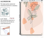 Metal Tin Signs Scandinavian Flowers Suitable for Office Home Classroom Bathroom Washroom Decoration 8x12inch Tin Sign