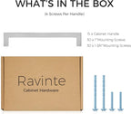 Ravinte 15 Pack 7-1/2 Inch Kitchen Square Cabinet Handles Satin Nickel Pulls Brushed Nickel Kitchen Cabinet Hardware Handles for Cupboard Drawer Pulls