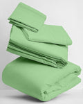 Mellanni Twin Sheets Set - 3 PC Iconic Collection Bedding - Hotel Luxury, Extra Soft, Cooling Bed Sheets - Wrinkle, Fade, Stain Resistant (Twin, Pistachio)