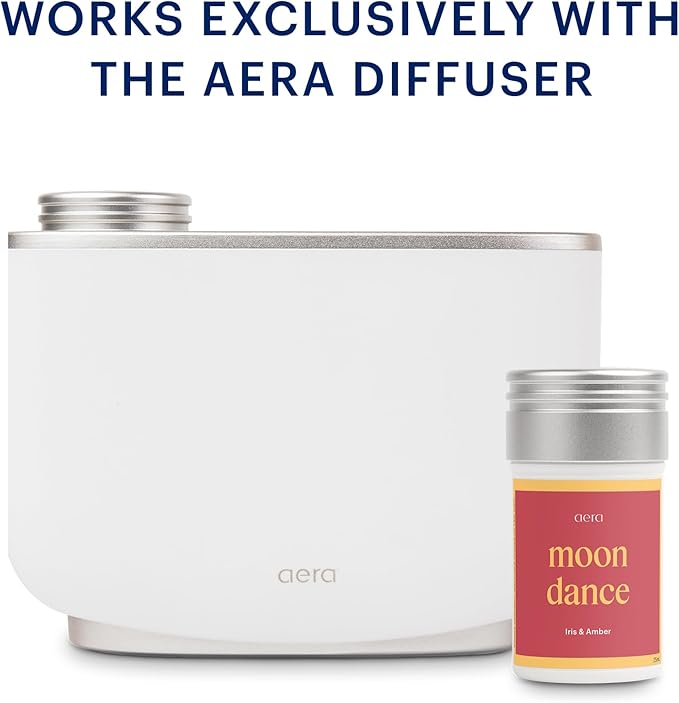 Aera Moondance - Essential Oil for Home- Warm and Alluring Fragrance - Notes of Iris, Bergamot, Amber and Vanilla - Scent Refill - Works with The Aera Diffuser