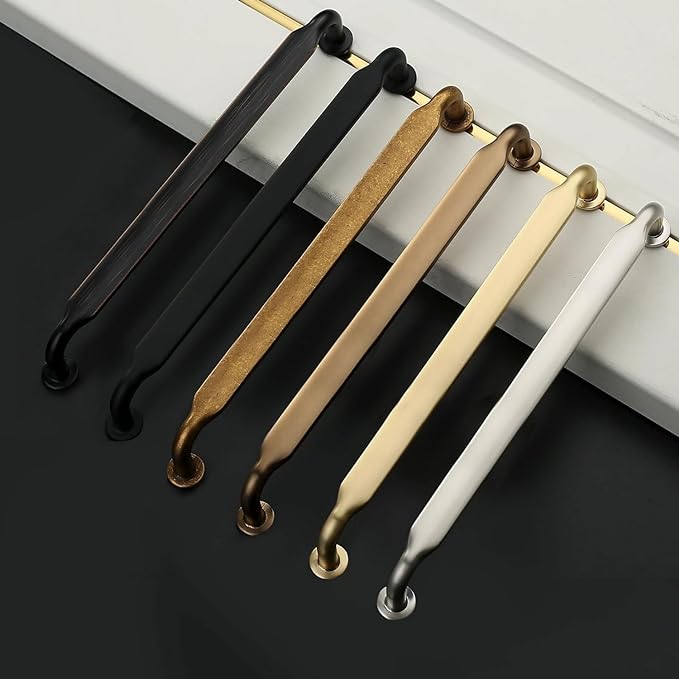 Asidrama 10 Pack 10 Inch(254mm) Matte Black Kitchen Cabinet Handles, Cabinet Pulls Kitchen Cabinet Hardware for Cupboard Drawer Pulls