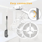 phopollo Warm White LED Strip Lights, 50ft (2 Rolls of 25ft) Dimmable 3000k Warm White Led Light Strip, 900 LEDs Flexible Led Lights for Bedroom, Mirror, Kitchen Decoration