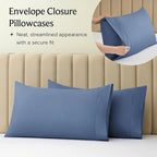 LuxClub 4 PC Full Sheet Set, Breathable Luxury Bed Sheets, Deep Pockets Wrinkle Free Cooling Bed Sheets Machine Washable Hotel Bedding Silky Soft - Oxford Full