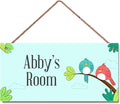 Personalized Birds Sign Vintage Tree Signs Retro Wall Art Decoration Exquisite Decorative Signs Custom Name for Kids Room Wall Art Decor Nursery Decor For Girls Boys Bedroom