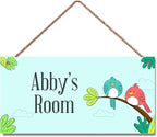 Personalized Birds Sign Vintage Tree Signs Retro Wall Art Decoration Exquisite Decorative Signs Custom Name for Kids Room Wall Art Decor Nursery Decor For Girls Boys Bedroom