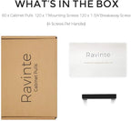 Ravinte 60 Pack 3 Inch Square Cabinet Handles - Matte Black Pulls for Kitchen Drawers and Cabinets - Hardware Handles