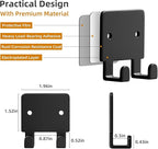 GTK 4 Pack Key Holder for Wall, Razor Holder Wall Mounted, Hat Rack, Self Adhesive Hooks, Shower Hooks, Towel Hooks(Black)