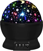Night Light for Kids,Boys Toys for 3 4 5 6 7 8 Year Old Boys,Star Projector 360 Degree Rotation - 4 LED Bulbs 16 Light Color Changing with USB Cable,Lamp Ceiling Lights for Kids Bedroom