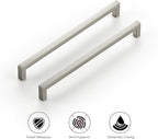 Ravinte 25 Pack Solid 7-1/2 Inch Center to Center Slim Square Bar Dresser Drawer Handles Kitchen Cabinet Handles Brushed Nickel Drawer Pulls Kitchen Cabinet Hardware Pulls