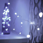 Led Fairy Lights Battery Operated, 2 Packs Mini Battery Powered Copper Wire Starry Fairy Lights for Bedroom, Christmas, Parties, Wedding, Centerpiece, Decoration (5m/16ft Cool White)