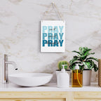 Pink Bible Verses Wall Decor, Christian Inspirational Wooden Sign Art for Home, Porch, Bedroom, Living Room, Office - Women's Room Decor