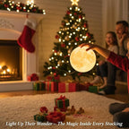 Mydethun Moon Lamp - 3D Printed LED Night Light 4.7' with Wooden Base, White Elephant Gift for Women, Mom, Kids, Christmas Thanksgiving Table Decor Touch-Dimmable & Dual-Color, White & Yellow
