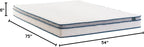 ZINUS 6 Inch Spring Sensation Hybrid Mattress [New Version], Full, Fiberglass Free, Medium Firmness, Durable Support, Certified Safe Foams & Fabric, Mattress in A Box
