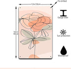 Metal Signs Scandinavian Flowers Suitable for Home Bar Cafe Farmhouse Decoration12x16inch Tin Sign