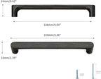 Black Round 5 in 6 pcs Wooden Drawer Pulls Handle pulls for cabinets Kitchen Cabinet Drawer pulls Cabinet Door Pull