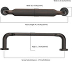 Asidrama 20 Pack 3.75 Inch(96mm) Oil Rubbed Bronze Kitchen Cabinet Handles, Cabinet Pulls Kitchen Cabinet Hardware for Cupboard Drawer Pulls