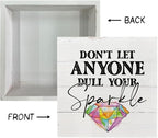 Inspirational Wood Signs - Rustic Home & Office Decor, Kids & Classroom Sparkle Signs