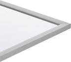 Amazon Basics Rectangular Wall Mount Mirror 24" x 36", Standard Trim, Nickel