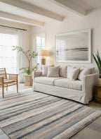 RUG BRANCH Havana 8' x 11' (7'9" X 10'8") Scandinavian Indoor Area Rug, Contemporary, Blue Brown - Living Room, Bedroom, Dining Room, and Kitchen