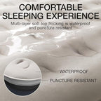 Air Mattress Queen with Built in Pump - Upgraded Blow Up Bed, 2 Mins Quick Self Inflatable, 13"/650lbs Max, Strong Support, All Night No Lost Air, for Camping,Home,Guests & Portable Travel
