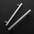 Ravinte Brushed Nickel Cabinet Handles 10 Pack 8-4/5 inch Satin Nickel Square Cabinet Pulls Silver Hardware for Kitchen Cabinets 11-3/10 inch Overall Length Stainless Steel Drawer Pulls