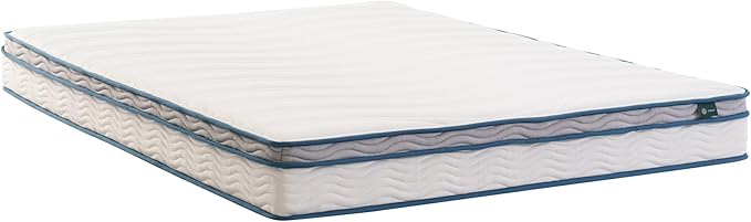 ZINUS 6 Inch Spring Sensation Hybrid Mattress [New Version], Full, Fiberglass Free, Medium Firmness, Durable Support, Certified Safe Foams & Fabric, Mattress in A Box