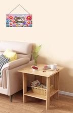 Personalized Sign Butterfly Sign Wall Art Décor For Kids Room Custom Name Door Decor, Flowers Floral Nursery Art Plate For Girls Room Boys Bedroom Garden