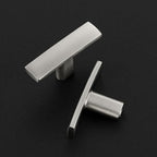40 Pack Silver Cabinet Knobs - Curved Cabinet Pulls Brushed Nickel Knobs for Kitchen Cabinet Drawer Solid Dresser Knobs for Cabinet Hardware 1-3/4in Length Single Hole