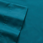 Sweet Home Collection 7 Piece Comforter Set Bag Solid Color All Season Soft Down Alternative Blanket & Luxurious Microfiber Bed Sheets, Teal, Full