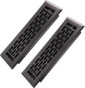 2x10 Inches 2 Pack Heavy Duty Walkable Floor Register - Easy Adjust Air Supply Lever Decorative Floor Vent Covers - Boston Design Vent Covers for Home - Oil Rubbed Bronze