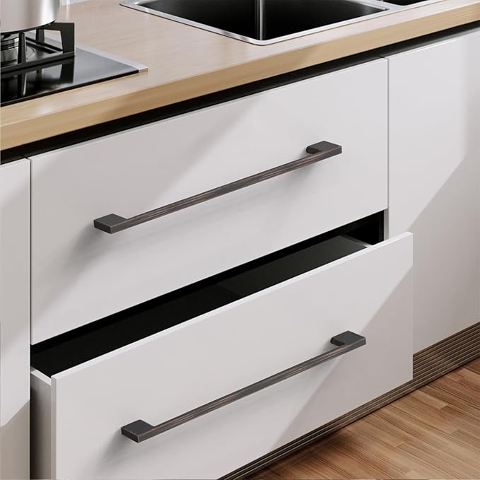 6 Pack Oil Rubbed Bronze Cabinet Pulls 15 Inch Handles for Kitchen Cabinets Hardware Wardrobe Bronze Pulls