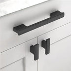 Asidrama 10 Pack 5 Inch(128mm) Matte Black Kitchen Cabinet Handles, Cabinet Pulls Kitchen Cabinet Hardware for Cupboard Drawer Pulls