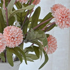 Artificial Flowers for Vases 20.5 Inch 10 Stems， Silk Dried Fake Mums Bouquet Indoor Faux Floral Arrangements for Decoration (Pink)