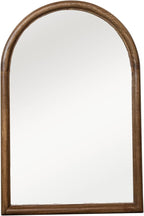 Creative Co-Op Arched Mango Wood Wall Mirror, Natural
