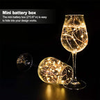 MUMUXI 48 Pack 7.2ft Fairy Lights Battery Operated, 20 Micro LED Mini Waterproof String Lights Copper Wire Firefly Starry LEDs for DIY Wedding Party Mason Jars Crafts Christmas Decoration Warm White