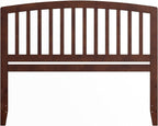 AFI Richmond Queen Size Headboard with Attachable Charger in Walnut