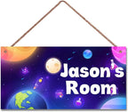 Personalized Signs Outer Space Themed Motivational Wall Decor - Boys Kids Room Wall Decor，Solar System Stars Wall Art Decorations for Bedroom Bathroom Teen Boys Encouragement