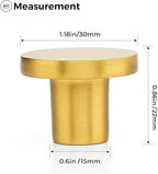 Ravinte 40 Pack Cabinet Knobs Gold Kitchen Cabinet Knobs Round Dresser Drawer Pulls Closet Door Pulls 1-1/5 Inch