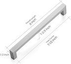 Ravinte 10 Pack Stainless Steel Kitchen Cabinet Handles Brushed Nickel Cabinet Pulls Kitchen Drawer Handles Sleek Dresser Drawer Pulls with 7-1/2 inch Hole Center Satin Nickel Cabinet Hardware