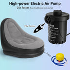 Air Pump for Inflatables: AC 110V Air Mattress Pump with 3 Nozzles - Quick-Fill Electric Inflator Deflator for Inflatable Pool Raft Bed Boat Floats Swimming Rings Yoga Balls