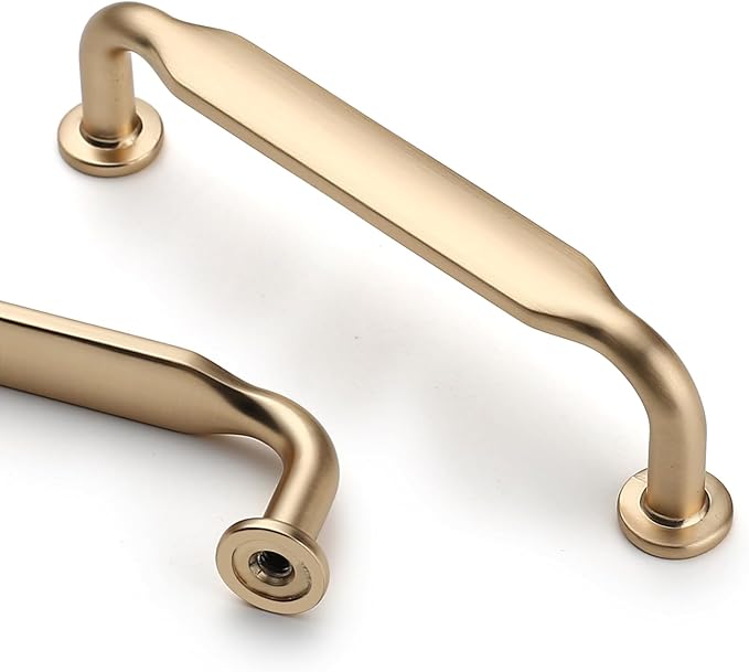Asidrama 20 Pack 3 Inch(76mm) Brushed Brass Kitchen Cabinet Handles, Cabinet Pulls Kitchen Cabinet Hardware for Cupboard Drawer Pulls