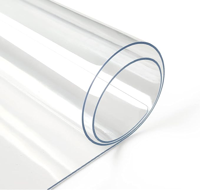 Deep Dream 1.5mm Clear Desk Cover Protector, 35×55 Inch Clear Desk Cover, Clear Desk Mat, Table Cover Tablecloth Protector Rectangle, Table Protector for Dining Room Table