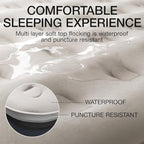 Air Mattress Twin with Built in Pump - 2 Mins Quick Self Inflatable,13"/550lbs Max Blow Up Bed, All Night Stability No Lost Air，No Peculiar Smell for Camping,Home,Guests & Portable Travel