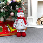 Large Standing Christmas Gnomes, 78CM Swedish Tomte Large Snowman Gnome Stuffed Plush with Retractable Spring Legs, Scandinavian Christmas Decorations Ornaments Holiday Home Decor