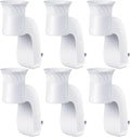 6 Pack Wall Fragrance Plug in Compatible with Bath and Body Works WallFlower Fragrances, ETL Certified, Rotatable, Precise Scent Control Fragrance Diffuser Plug for Home, Office (White)