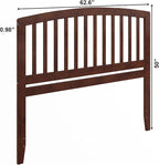 AFI Richmond Queen Size Headboard with Attachable Charger in Walnut