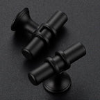 5 Pack Matte Black Cabinet Knobs - Kitchen Cabinet Knobs Black Cabinet Pulls for Kitchen Cabinet Drawer Stainless Steel Dresser Knobs for Cabinet Hardware 2 Inch Length Single Hole T Bar