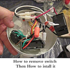 Ceiling Fan Switch ZE-268S6 3 Speed 4 Wire Bronze Zing Ear For Ceiling Light Fans Lamps and Wall Lights Pull Chain Switch Replacement On-Off with Pull Chain,1 Pack